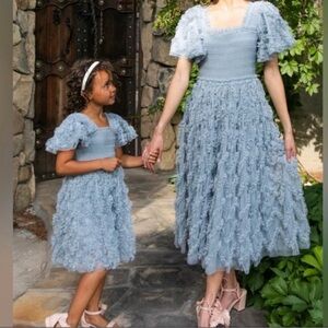 Ivy City Co Mini Cloud Nine Dress Powder Blue Size 12-18 month Dress